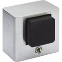 Современный прочный дверной ограничитель, матовый хром.