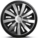 1szt 16 CALI KOŁPAK PENTA SILVER BLACK EMBLEMAT