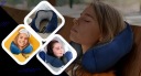 ПОДУШКА ДЛЯ ПОДОРОЖЕЙ ТУРИСТИЧНА РОГАЛИК НА ШИЮ ДЛЯ ЛІТАКА ПІНА ПАМ'ЯТІ