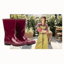 Женские бордовые резиновые сапоги для садового участка LIGHT POLISH RUBBER BOOTS ROMA 40