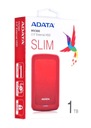 Dysk zewnętrzny HDD ADATA HV300 (1TB; 2.5&quot;; USB 3.2; czerwony) Cechy dodatkowe odporny na wibracje i upadki