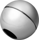 Крышка шариковая круглая для трубы диаметром 25, хром GTV