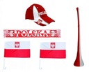 Польша Комплект болельщика сборной Польши, шарф, кепка, вувузела, автофлаг