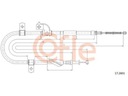 CABLE DE FRENADO IZQUIERDA SUBARU IMPREZA GC 92-00 GFC 93-00 GG 00-07 GD 00-09 