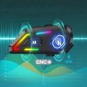 SLUCHAWKI МОТОЦИКЛЕТНІ 5.3 BLUETOOTH 1000MAH, RGB,SZYBKIE LACZENIE, ANC  фото 8