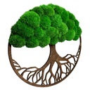 Декоративная картина на подушку из древесного мха 90 см