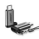Переходник Ugreen с USB Type C на micro USB, серый