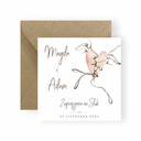 ZAPROSZENIA NA ŚLUB ŚLUBNE WESELE MINIMALISTYCZNE RUSTYKALNE BOHO