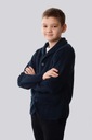 Tmavomodrý rozopínateľný sveter pre chlapca 122 Značka Jomar