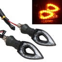 LUCES DIRECCIONALES 12X DIODO LUMINOSO LED MOTOCICLETA QUAD STRZALKI 2 PIEZAS 