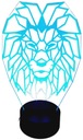 3D СВЕТОДИОДНАЯ ЛЕВАЯ НОЧНАЯ ЛАМПА МНОГОЦВЕТНАЯ USB ПУЛЬТ ПУЛЬТА