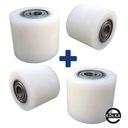 4 ролика тележки для поддонов 80x70 мм