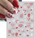 САМОКЛЕЯЩИЕСЯ НАКЛЕЙКИ ДЛЯ НОГТЕЙ СЕРДЕЧКИ CJ-041