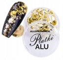 Пудра для ногтей металлик Alu Gold Flakes 12