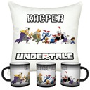 НАБОР UNDERTALE ВОЛШЕБНАЯ КРУЖКА + ПОДУШКА + ИМЯ