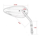 ДЗЕРКАЛА ЧОРНІ МЕТАЛОВА HARLEY DAVIDSON HD 8MM КОМПЛЕКТ (24724)  (17324958960) фото min 7