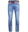 Klasické pánske džínsy nohavice s červeným pruhom 36 Pohlavie Výrobok pre mužov