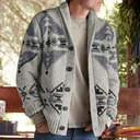 2023 Men's Thick Warm Cardigan Sweaters Oversized