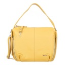 Желтая кожаная сумка Vezze Conta