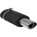 TŁUMIK SPORTOWY PRZELOTOWY KOŃCOWY WM OWAL SKOS 117x85 TYPU MUGEN Z OPASKĄ