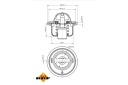 NRF ТЕРМОСТАТ РІДИНИ ОХОЛОДЖУЮЧОЇ CHEVROLET AVEO KALOS SPARK NISSAN  (16474796607) фото min 12