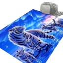 КОВЕР СОВРЕМЕННЫЙ БЕЛЫЙ ТИГР МОРЕ 200х300