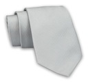 Jasny Szary Elegancki Krawat -Angelo di Monti- 7 cm, Jednokolorowy