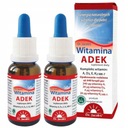 Sada 2 ks Dr Jacobs Vitamín ADEK 20 ml A, D3, E, K2 MK-7 kvapky