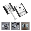 4 STUFF SILVER ZATRZASKI DO DOOR TRAILERS LATWY INSTALLATION POWERFUL TRZYMANIE  photo 13