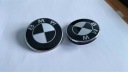 EMBLÈME BMW E46 TOURING KIT PRZOD/TYL 82MM+74MM+ADAPTER CZARNO/BIALYphoto 6