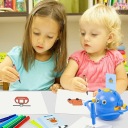 INTERAKTÍVNY KRESLENÝ ROBOT PRE DETI VZDELÁVACÍ SET 100 LISTOV + FIXKY Druh iný