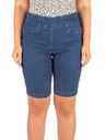 krótkie SPODENKI DAMSKIE jeansowe z WYSOKIM STANEM dżinsowe modne XL 42 Długość krótkie