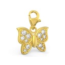 ЗОЛОТЫЕ ПОДВЕСКИ БАБОЧКА БАБОЧКА НАСЕКОМОЕ ЦИРКОНИЙ ЗОЛОТО 585 пробы