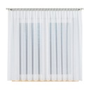 ГОТОВАЯ БЕЛАЯ ВУАЛЬНАЯ ШТОРА высота 80х200см Размеры