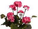 РОЗОВАЯ СПАЛЬНАЯ ПЕЛАРГОНИЯ СТОЯЩАЯ ИСКУССТВЕННЫЕ ЦВЕТЫ 46 СМ