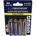 АЛКАЛИЧЕСКИЕ БАТАРЕИ LR6 AA x8 1.5V 8 шт. BLISTER