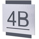 АДРЕСНАЯ ТАБЛИЧКА С НОМЕРОМ ДОМА | НОМЕР ДЛЯ АЛЮМИНИЕВОГО ДОМА УЛИЦА| 25х25см