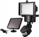 LAMPA HALOGEN SOLÁRNA 60LED SENZOR pohybu a súmraku IP44 samostatný panel
