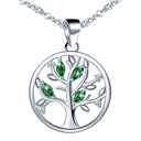 Ожерелье «Дерево счастья», серебро 925 пробы с кубическими цирконами, подарок для женщин