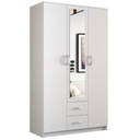 SZAFA ROMA BIAŁA 120CM LUSTRO SZUFLADY TOP