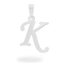 SREBRNA ZAWIESZKA 925 LITERKA K