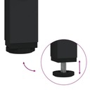 vidaXL Konzolový stolík, čierny, 75x35,5x75 cm Farba nábytku čierna
