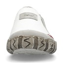 Женские кожаные спортивные туфли Rieker, белые, без шнуровки, на плоской подошве L0359-80