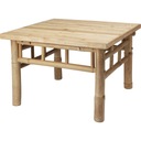 DOHÁNYZÓASZTAL szögletes 57x57 ALACSONY NAPPALIBA BAMBUSZ bambusz asztal