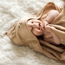 Купальне укриття пляжний рушник з капюшоном для дітей 100х100см BabyOno