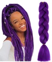 Синтетические волосы, цветные косички, Purple H