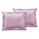 Наволочки розовые бархатные, 2 шт, 50х70, с рюшами