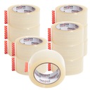 ПРОЗРАЧНАЯ УПАКОВОЧНАЯ ЛЕНТА 48/100y Клейкая лента PAKOVA Набор из 12 шт.