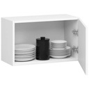 Подвесной кухонный шкаф Oliwia, вытяжка, 60 см, 1 дверца, 1 полка, белый