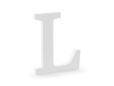 Деревянная буква L белое стоячее декоративное украшение